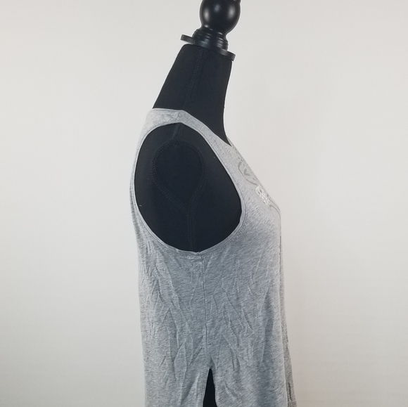 Victoria Sport Grey Gym Muscle Tee - Picture 3 of 5